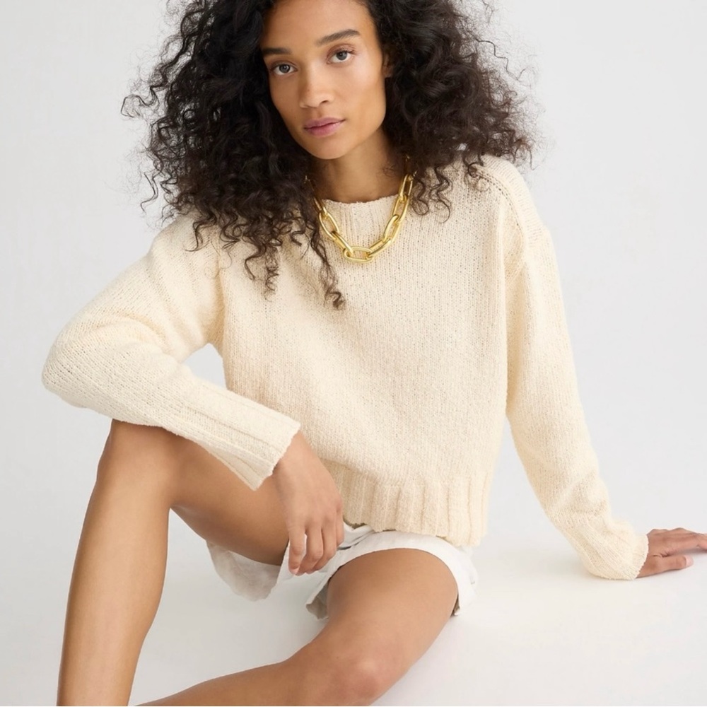 J. Crew Relaxed crewneck sweater BX497 NWT size large
